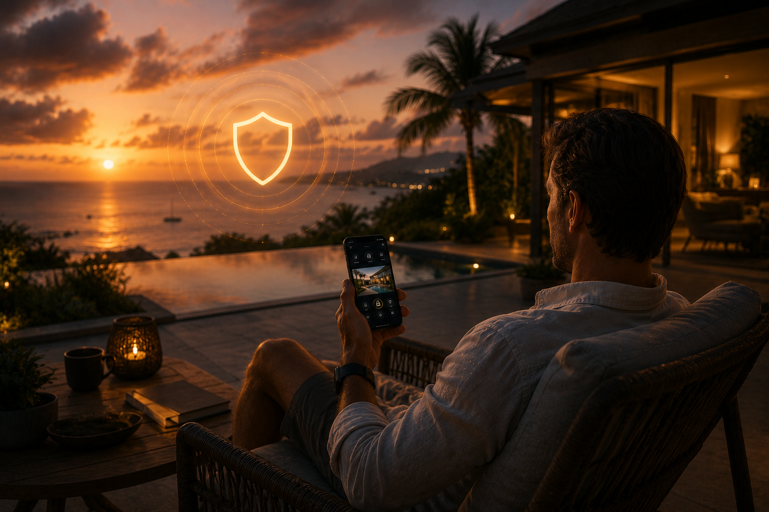 Votre tranquillité — pilotage depuis smartphone WatchRisk